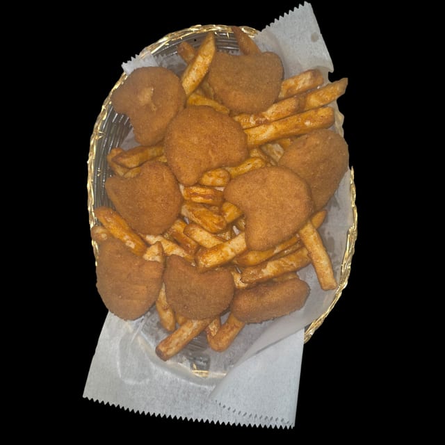 Nuggets 9pc w/fries.