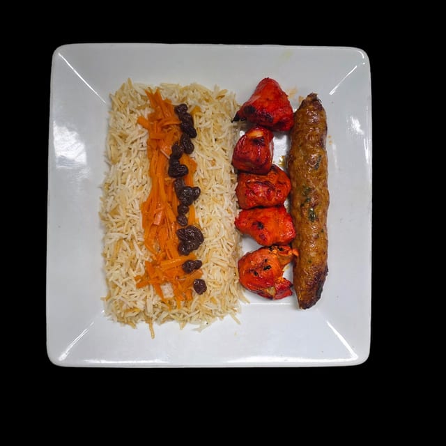 Sultani Chicken Kabab 4pc & Chicken Kofta Kabab.