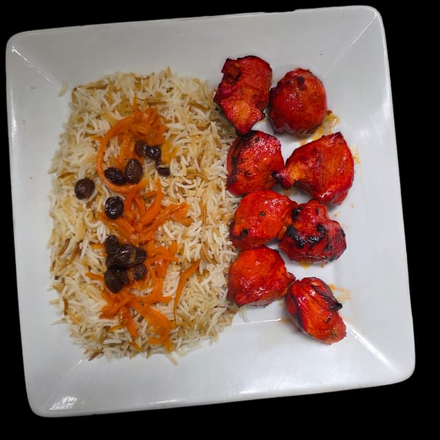Sultani Chicken Kabab Platter.