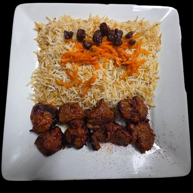 Filet Mignon Kabab Platter.